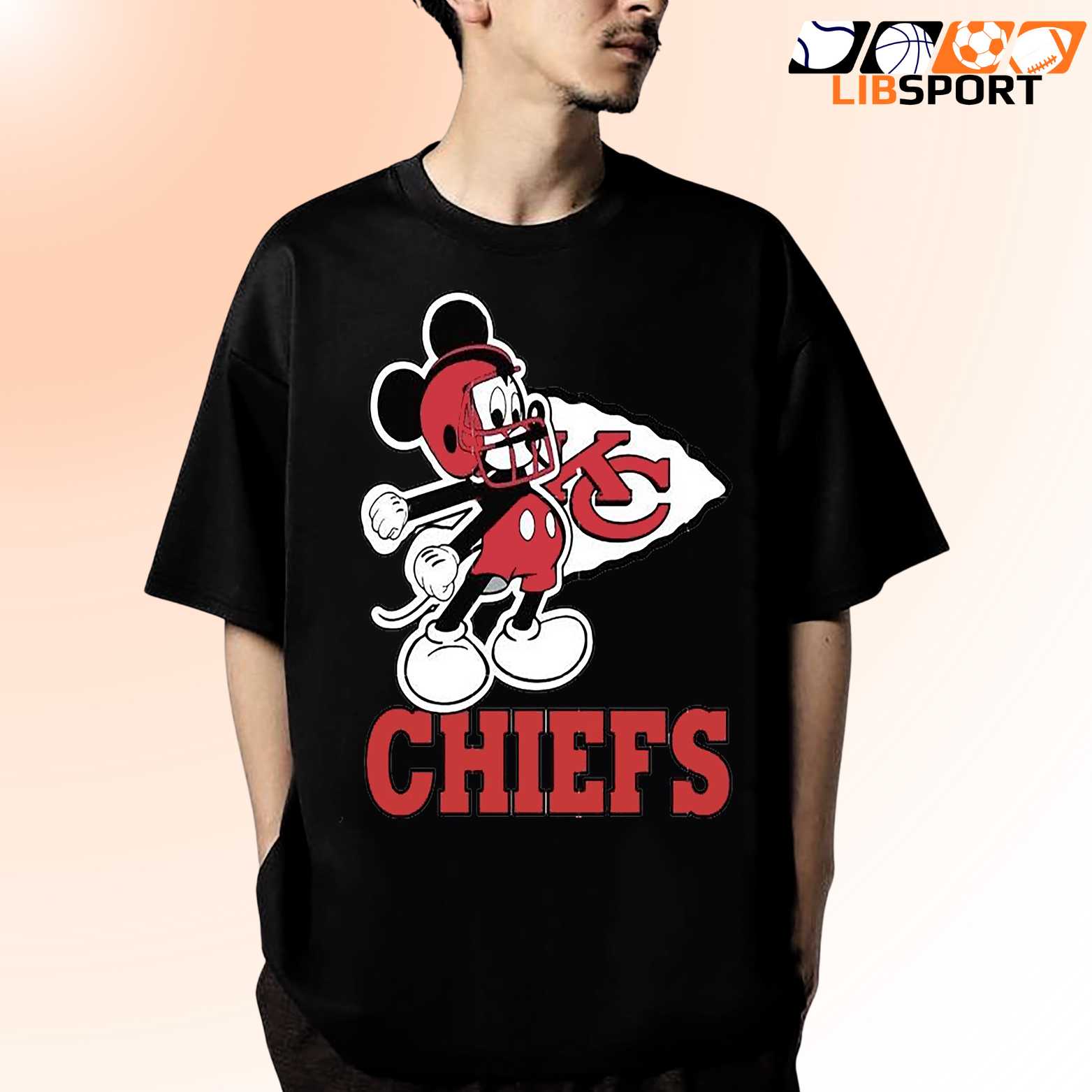 Mickey Mouse Kansas City Chiefs Shirt, Disney Football Tee, Unisex Fan Gift Apparel